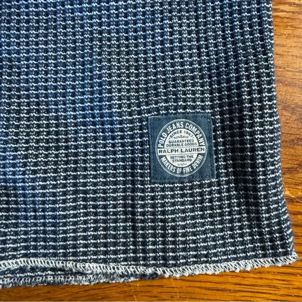 Ralph Lauren Jeans XL‎ blue/white crew pullover shirt - Picture 9 of 9